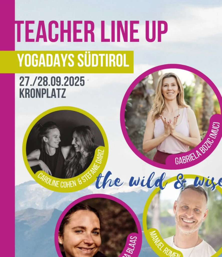 Manuel Romen bei den Yogadays am Kronplatz