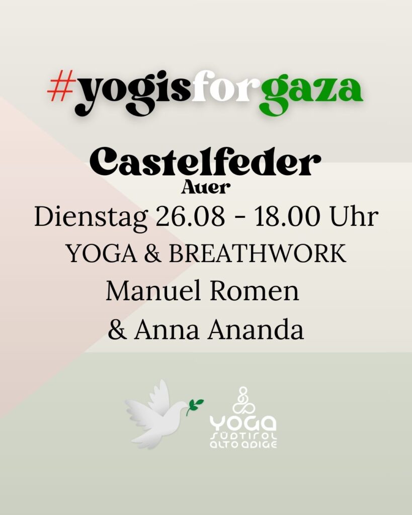 Yogis for gaza mit manuel romen und anna ananda